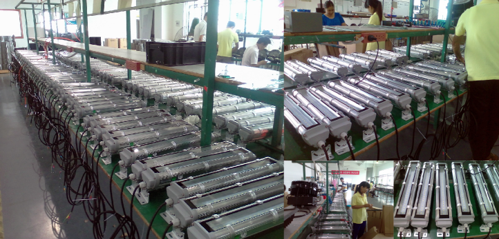 Linear light production